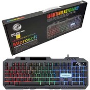 تصویر کیبورد مخصوص بازی ایکس پی-پروداکت مدل XP-10200K LIGHTING KEYBOARD MICROSOFT XP-10200K