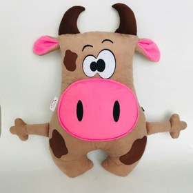 تصویر عروسک گاو - قهوه ای 