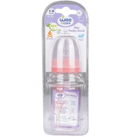 تصویر شیشه شیر B303 شماره ۲ وی کر 120 میلی لیتر Wee Care Glass Feeding BottleCode B303 No.2 120ml