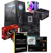 تصویر سیستم گیمینگ Core i7 14700 | RX580 8GB | 16GB RGB RAM | Z790 ASUS 