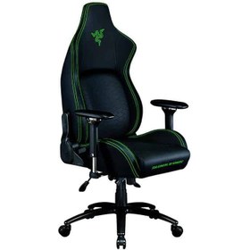 تصویر صندلی گیمینگ ریزر مدل I ا Razer ISKUR X Black-Green Gaming Chair Razer ISKUR X Black-Green Gaming Chair