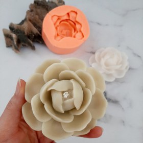 تصویر قالب شمع مدل گل کاملیا Silicone candle mold