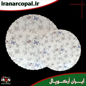 تصویر سرویس غذاخوری 25 پارچه آرکوپال (۶ نفره) کد ۶۰۷ خاکستری iropal 25 Pcs