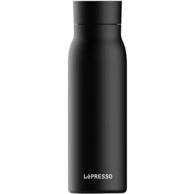 تصویر بطری آب هوشمند 600 میلی لیتری لپرسو مدل LePresso 600ml Smart Hydration Vacuum Bottle LP600SBBK 