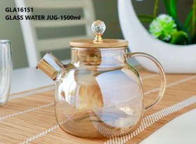 تصویر قوری پیرکس شامپاینی - سایز 1.5 لیتری TEA POT Pyrex Kettle