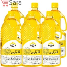 تصویر روغن آفتابگردان فرابکر مزرعه جنوبی – 1 لیتر بسته شش عددی 