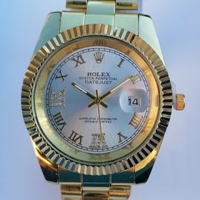 تصویر ویزگی های ساعت مچی مردانه رولکس ROLEX طرح دیت جاست تقویم دار 2025 