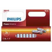 تصویر باتری فیلیپس Power Alkaline AA LR6P12B/40 بسته 12 عددی 