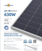 تصویر پنل خورشیدی 610 وات مونو کریستال بای فیشیال یینگلی سولار Yingli 