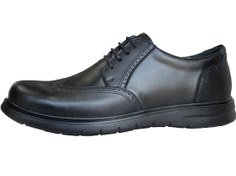 تصویر کفش چرم اداری مردانه سایز ۴۵ تا ۴۷ مشکی 