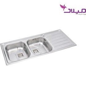 تصویر سینک SP1024 توکار استیل میلان 