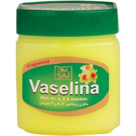 تصویر وازلین معطرحاوی ویتامین ساج 125 میلی لیتر Saj Fragranced Vitamin Vaselina Green 125ml