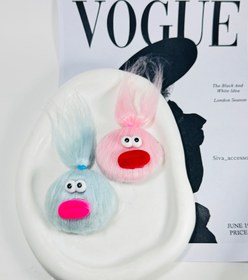 تصویر گیره مو تق تقی - کرم 