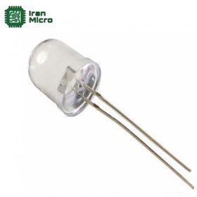 تصویر ال ای دی شیشه ای LED - سفید - 10 میلی متر 