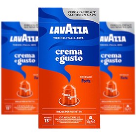 تصویر کپسول قهوه کرم گوستو لاوازا 10 عددی (lavazza) 55 گرم 