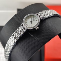 تصویر ساعت مچی زنانه تیسوت ۱۸۵۳ صفحه صدفی بند استیل 