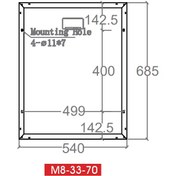 تصویر پنل خورشیدی 70 وات مونو کریستال برند EPEVER Solar Panel 70W Mono EPEVER