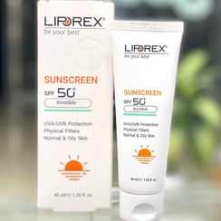 تصویر کرم ضد آفتاب لیپورکس SPF50 بی رنگ مناسب پوست نرمال و چرب حجم ۴۰ میلی لیتر 