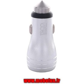 تصویر شارژر فندکی تسکو مدل TCG 2 به همراه کابل تبدیل microUSB TSCO TCG 2 Car Charger with USB to microUSB Cable