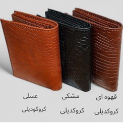 تصویر کیف پول مردانه مدل جیبی چرمی 