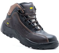 تصویر کفش ایمنی ایمن‌پا مدل پوتین 3MAX نیو چرم (قهوه‌ای-مشکی) 