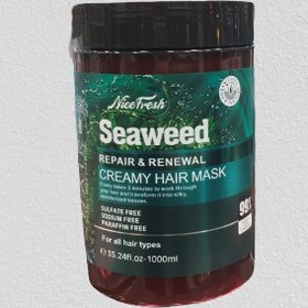 تصویر ماسک مو نایس فرش جلبک دریایی 1000 میلی nicefresh Seaweed creamy hair mask 