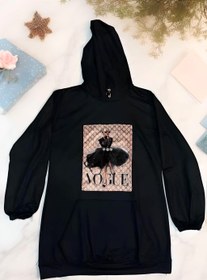 تصویر هودی طرح لیدی Lady design hoodie