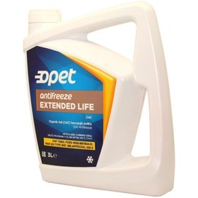 تصویر ضدیخ نارنجی ANTIFRIZ LIFE 3 LT FOUR SEASON ORANGE ANTIZ. اپت اورجینال Opet 