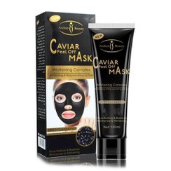تصویر ماسک صورت پیل آف آیچون بیوتی مدل خاویار حجم 120 میل caviar peel off mask 