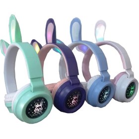 تصویر هدفون بلوتوثی خرگوشی مدل SAZ-D05 بی سیم 