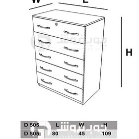 تصویر دراور لباس مدل D505 