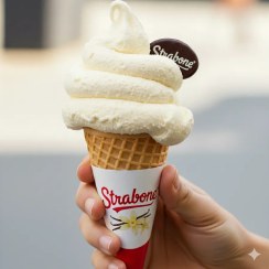 تصویر پودر بستنی قیفی وانیلی پایه شیر 