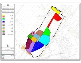 تصویر عنوان نقشه : محله بندی عرفی شهر بهمن 
