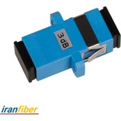 تصویر تضعیف‌کننده (اتنیتور) فیبر نوری SC-SC/3dB مادگی به مادگی 