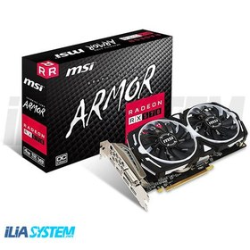 تصویر کارت گرافیک ام اس آی مدل آر ایکس 570 آرمور او سی با حافظه 8 گیگابایت ا RADEON RX 570 ARMOR 8G OC Graphics Card 