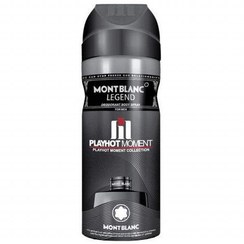 تصویر اسپری دئودورانت مردانه Mont Blanc Legend حجم 200میل پلی هات مومنت Playhot Moment Mont Blanc Legend Spray For Men 200ml