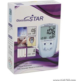 تصویر دستگاه سنجش قند خون گلوکوشور استار ا GlucoSure Star Blood Glucose Test GlucoSure Star Blood Glucose Test