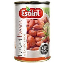 تصویر کنسرو لوبیا چیتی در سس گوجه فرنگی اصالت وزن ۳۸۰ گرم 