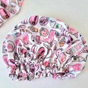 تصویر کلاه خواب فانتزی ساتن صورتی 