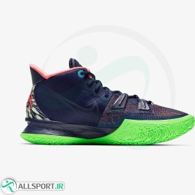 تصویر کفش بسکتبال مردانه نایک طرح اصلی Nike Kyrie 7 Navy Blue Green 