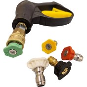 تصویر دسته کارواش کلتی لنس و تفنگی ۱۵۰ بار با کوپلینگ 