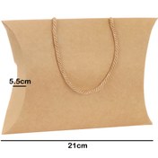 تصویر جعبه بالشتی ضخیم دسته بندی، بسته ۱۰عددی - متوسط ۵.۵×۱۶.۵×۲۱ در۲ سایز موجود است