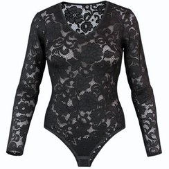 تصویر بادی گیپور آستین بلند زنانه مدل گل‌دار 