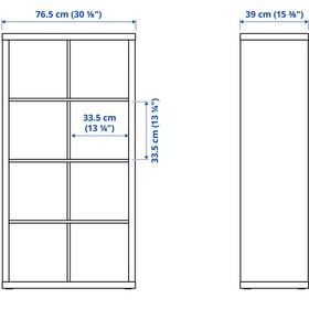 تصویر قفسه 8 خانه KALLAX ایکیا 