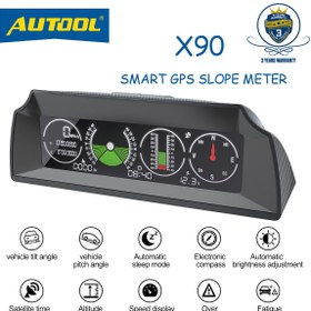 تصویر شیب سنج خودرو دیجیتال فول مدل Clinometer X90 