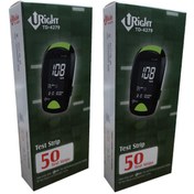 تصویر نوار تست قند خون یورایت مدل TD-4279 سازگار با دستگاه یورایت 4279 دو بسته 50 عددی 
