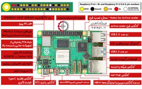 تصویر رزبری پای 5 رم 8 گیگابایت - Raspberry Pi 5 8GB 