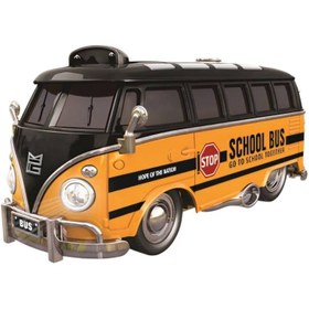 تصویر ماشین بازی مدل اتوبوس مدرسه کلاسیک دودزا 