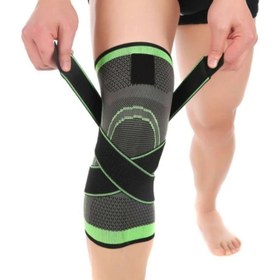 تصویر زانوبند ورزشی مدل بند ضربدری خارجی knee support