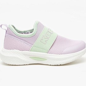 تصویر کفش ورزشی دخترانه با طراحی بافت‌دار و بدون بند برند kappa Girls Textured Slip-On Sports Shoes